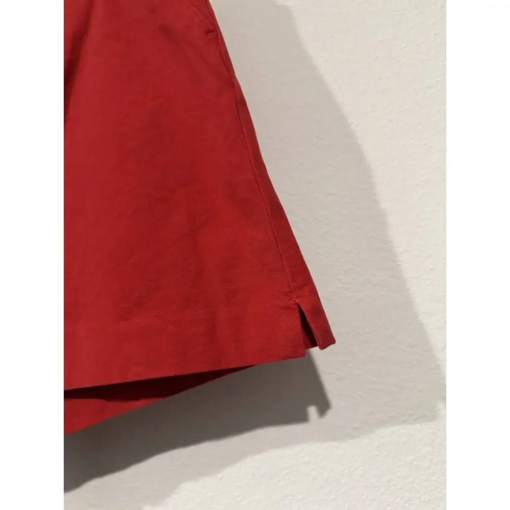 Spanx Shorts Womens L Ultimate Classic Red Pockets Stretch 20370R